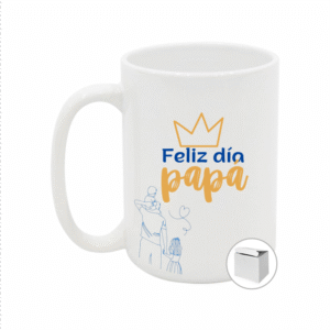 Taza blanca de 15oz con caja