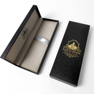Estuche de Lapicero Cuerina Inmantado Negro